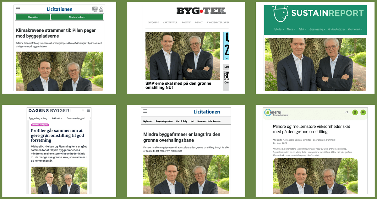 FLOT MODTAGELSE AF KEHR+NIELSEN I BYGGERIETS FAGMEDIER